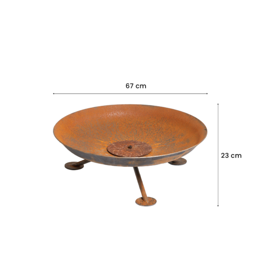 GrillSymbol Corten Steel Fire Pit Alta - 67 cm