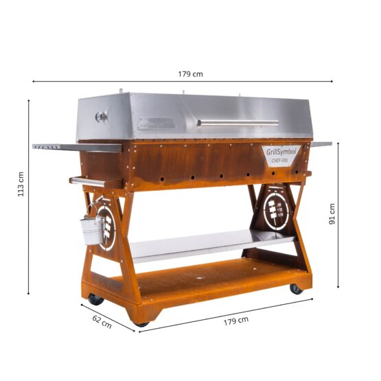 GrillSymbol Charcoal Grill Chef XXL