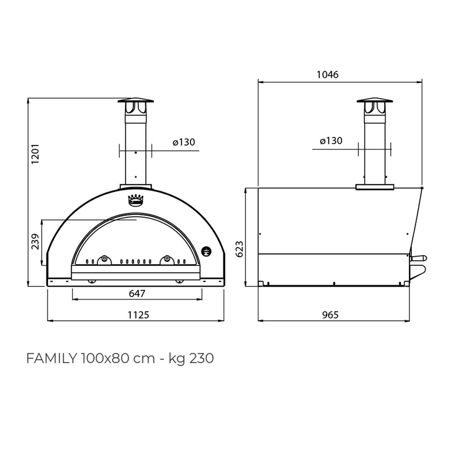 Clementi Original Wood Fired Pizza Oven