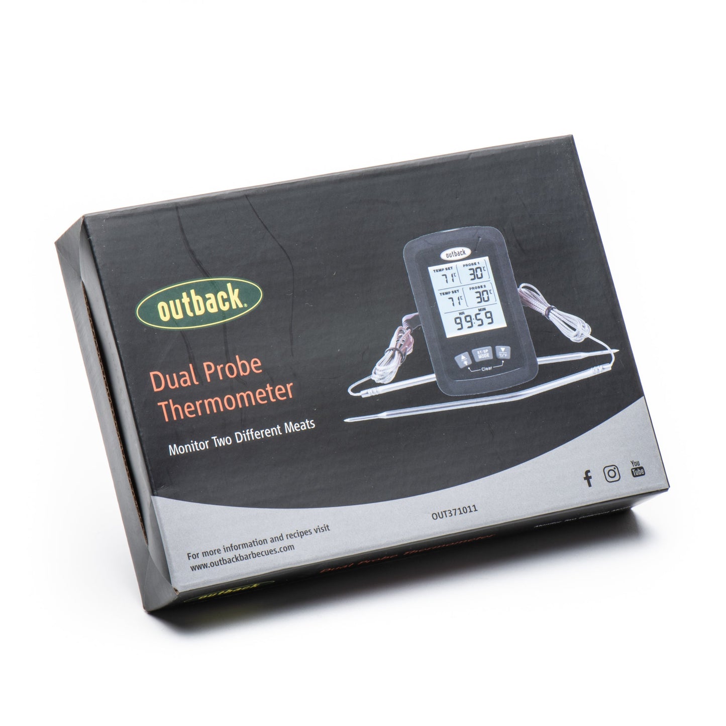 Dual Probe Thermometer with Alarm
