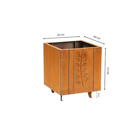 GrillSymbol Corten Steel Planter Fat Ballerina M, 40x40x49 cm