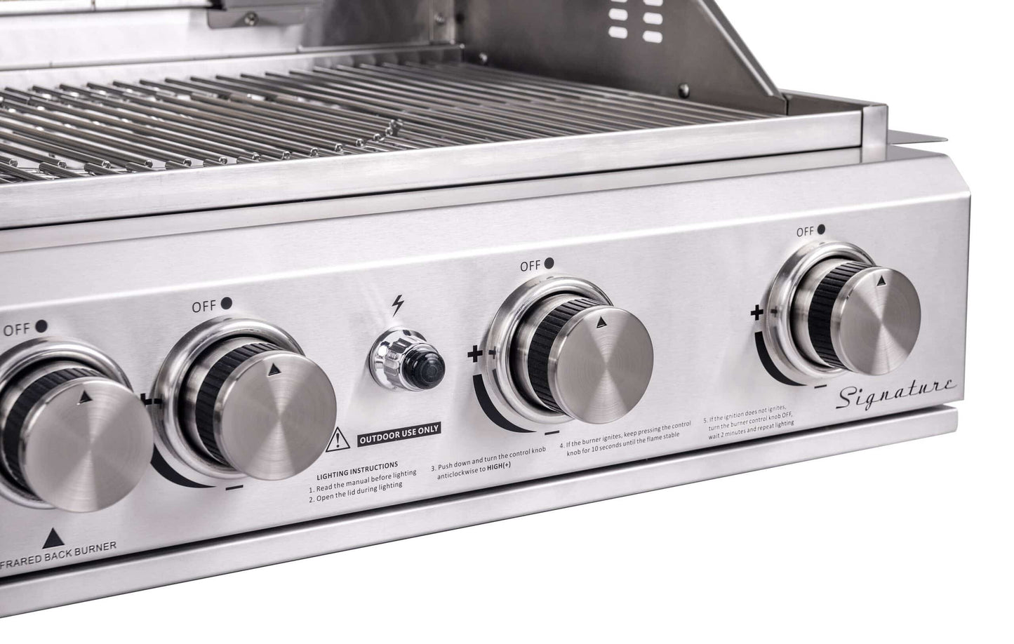 Signature 4 Burner Hybrid Stainless Steel – Built In