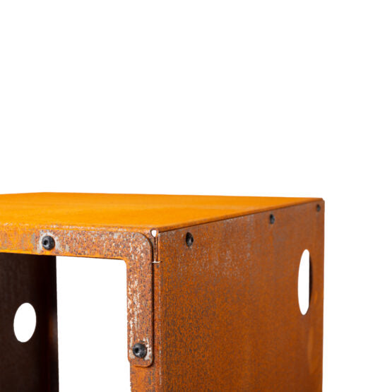 GrillSymbol Corten Steel Firewood Rack WoodStock M 60*37*106 cm