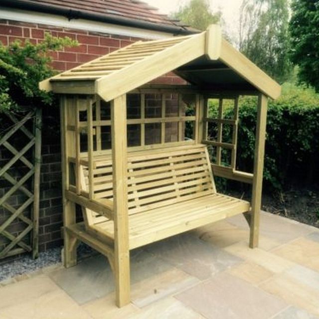 Cottage Arbour Trellis Sits 3
