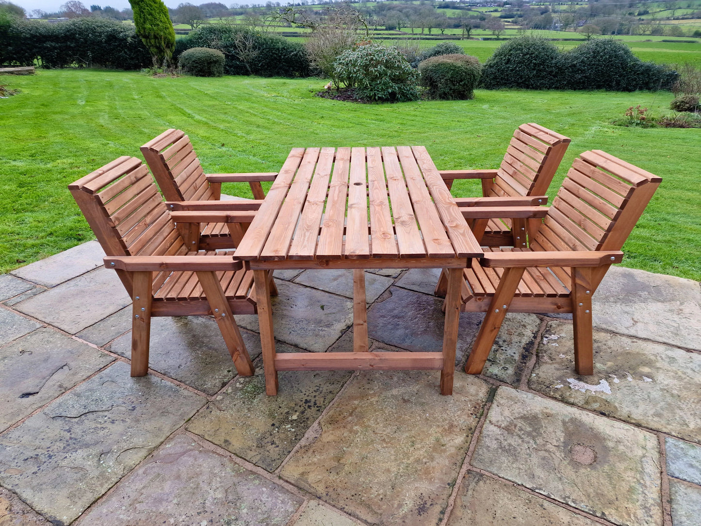 Valley 4 Seat Set 4 X Chairs 1795 Table