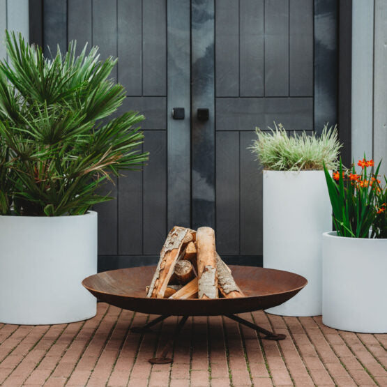 GrillSymbol Corten Steel Fire Pit Alta XL - 90 cm