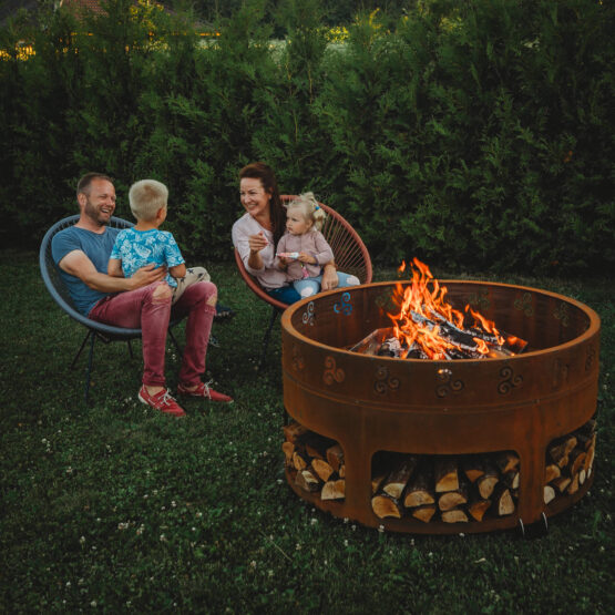 GrillSymbol Corten Steel Fire Pit Antigo - 116 cm