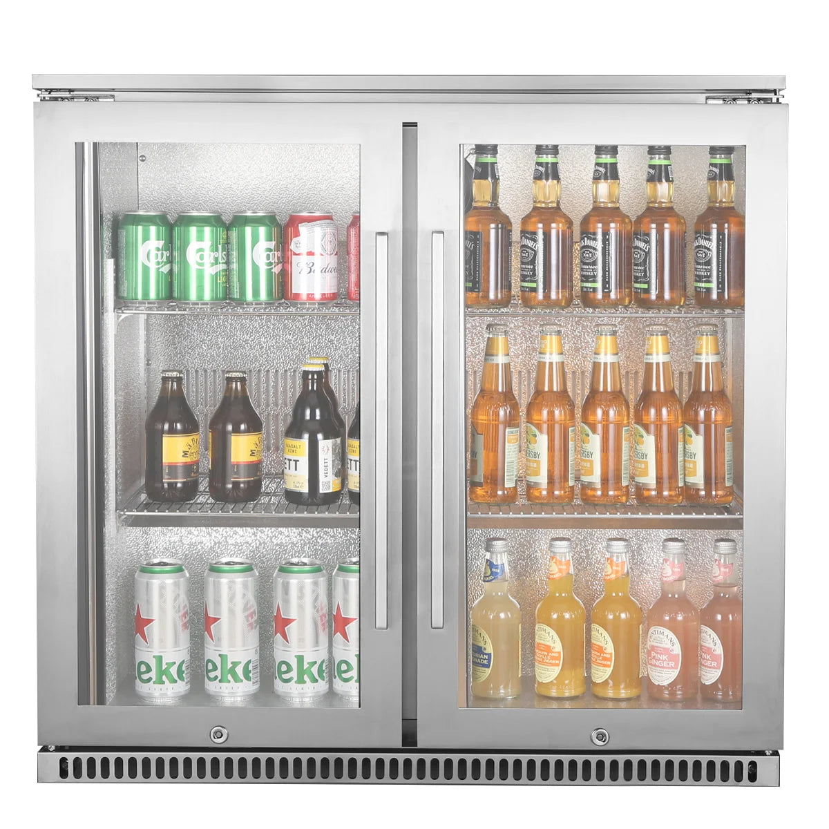 Double Glass Door Outdoor Cooler