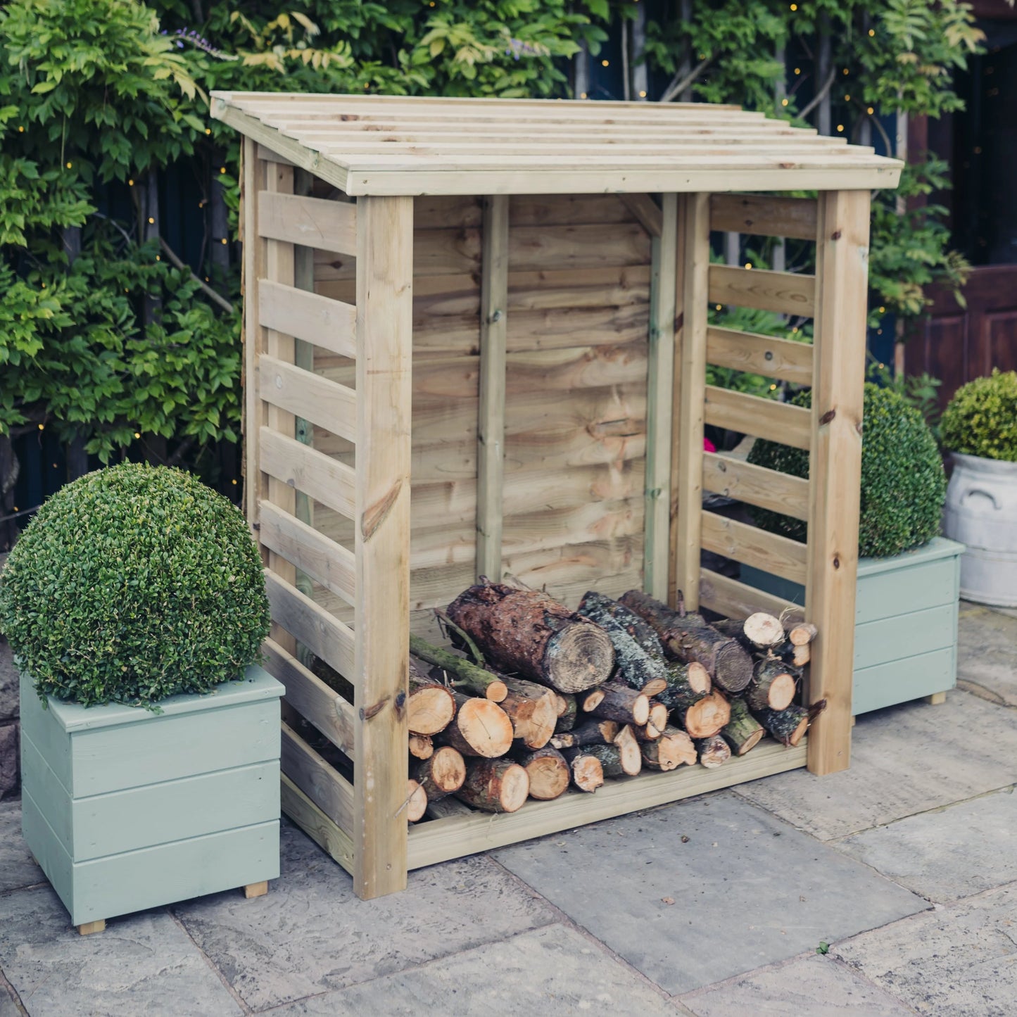 Slatted Log Store 6ft x 4ft