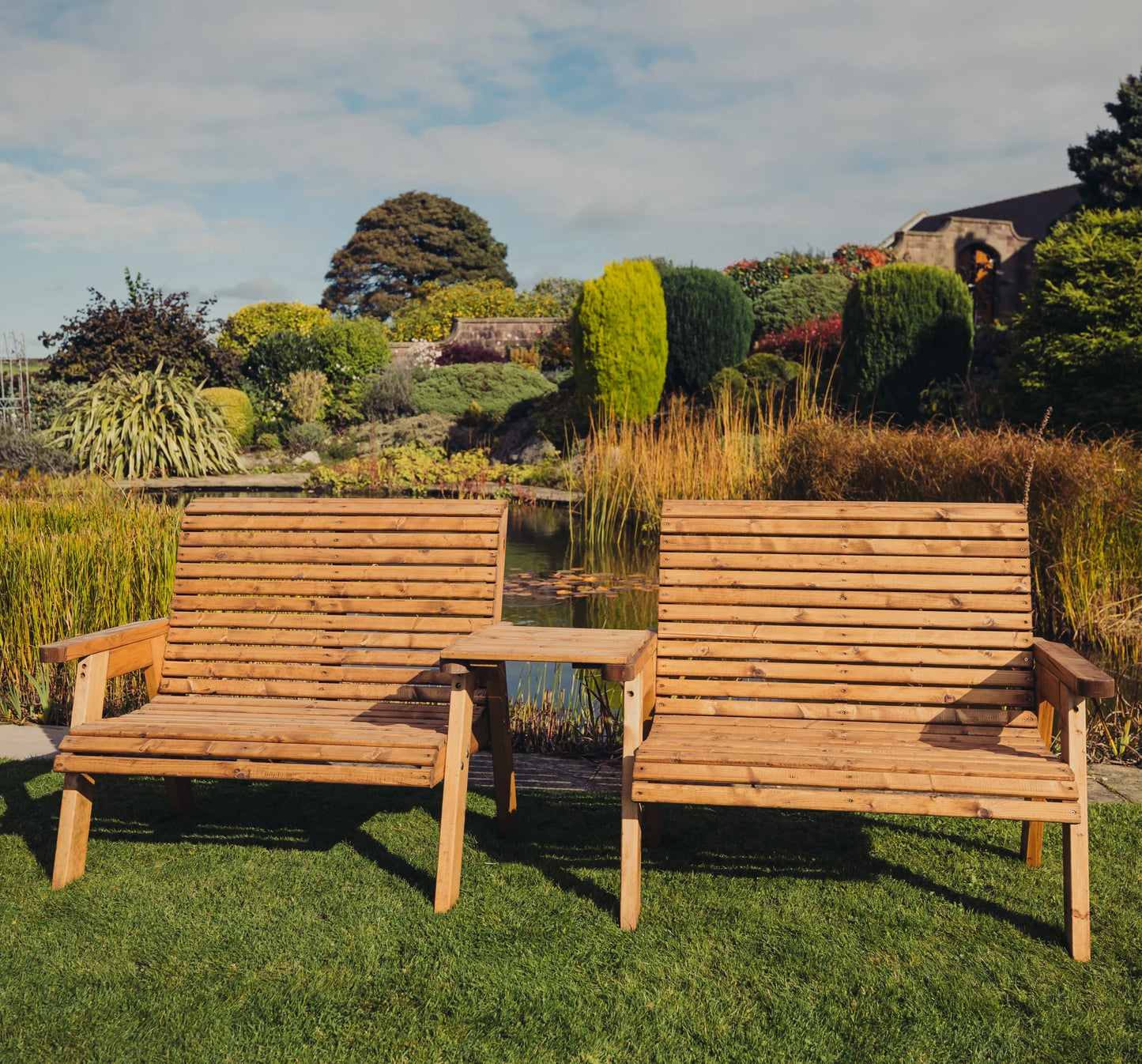 Valley 4 Seat Set 2 X 2 Seat Benches Straight
