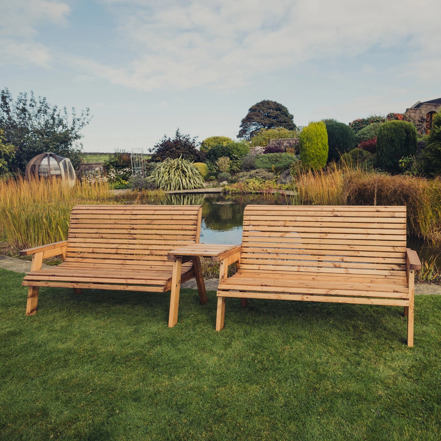 Valley 6 Seat Set 2 X 3 Seat Benches Straight