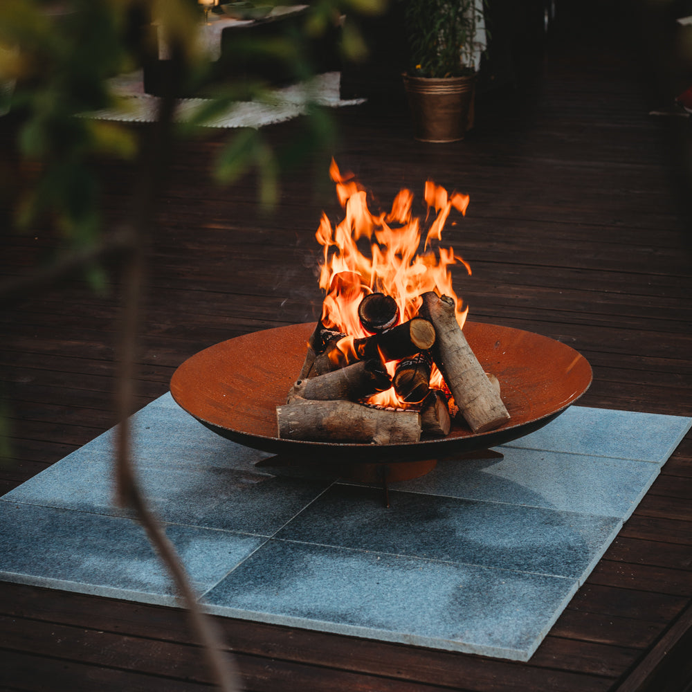 GrillSymbol Corten Steel Fire Pit Chiaro XL - 91 cm