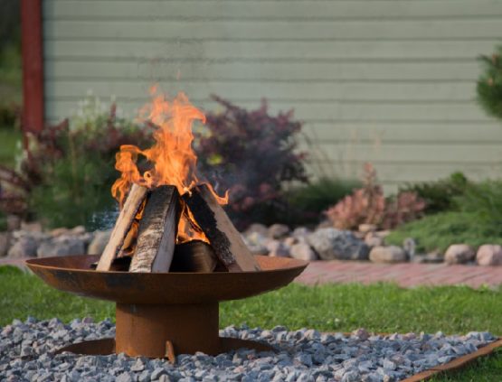 GrillSymbol Corten Steel Fire Pit Chiaro - 67 cm