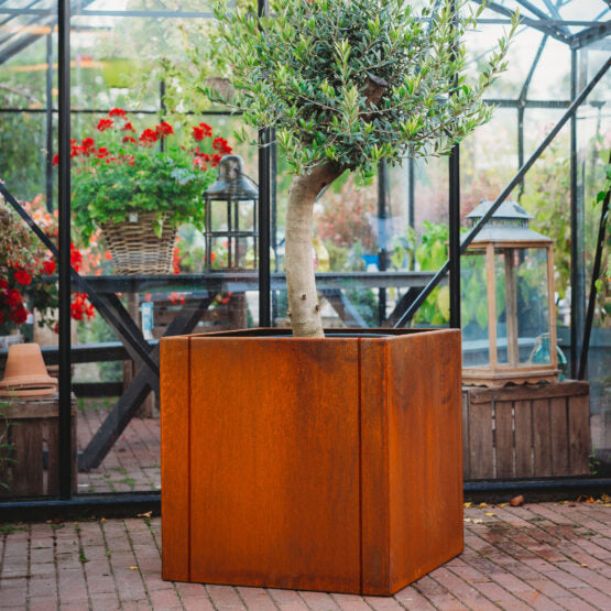 GrillSymbol Corten Steel Planters Set of 3 Clara Large