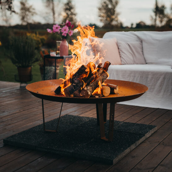 GrillSymbol Corten Steel Fire Pit Elegante XL - 95 cm