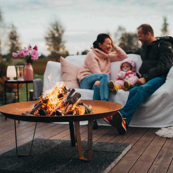 GrillSymbol Corten Steel Fire Pit Elegante XL - 95 cm