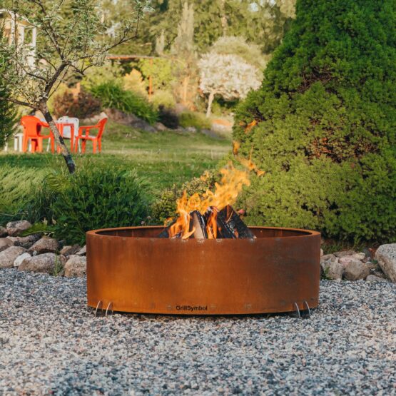 GrillSymbol Corten Steel Fire Pit Elias - 88 cm