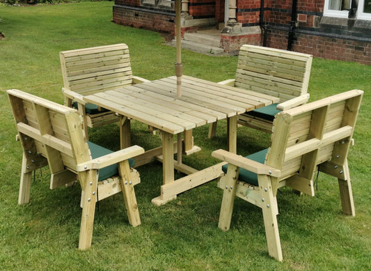 Ergo Square Table Set - Sits 8
