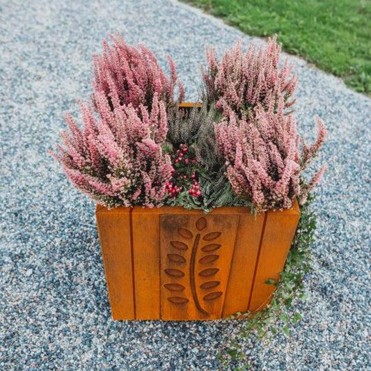 GrillSymbol Corten Steel Planter Fat Ballerina XL, 58x58x67cm