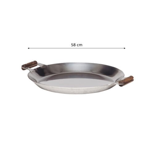 GrillSymbol Stainless Steel Paella Pan inox ø 58cm
