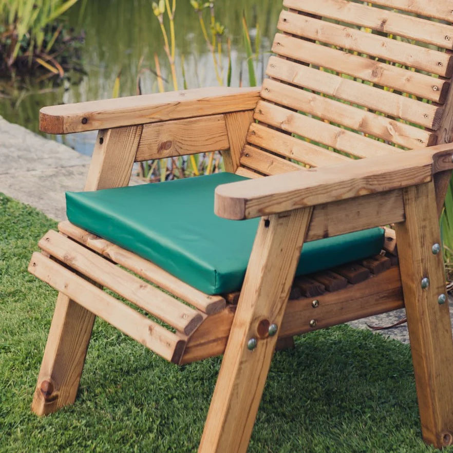 Green Seat Cushions - Water Resistant