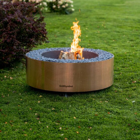 GrillSymbol Fire Pit Luna Copper Black - 119 cm