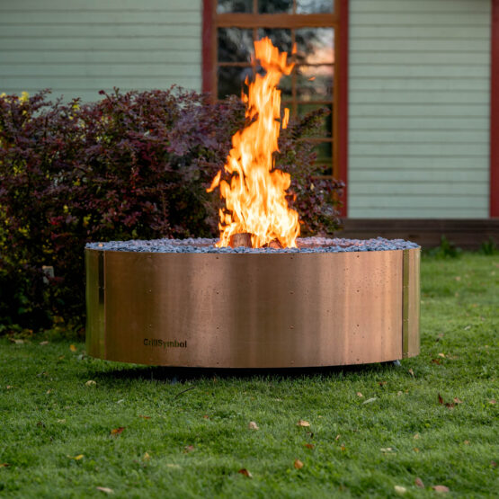 GrillSymbol Fire Pit Luna Copper Black - 119 cm