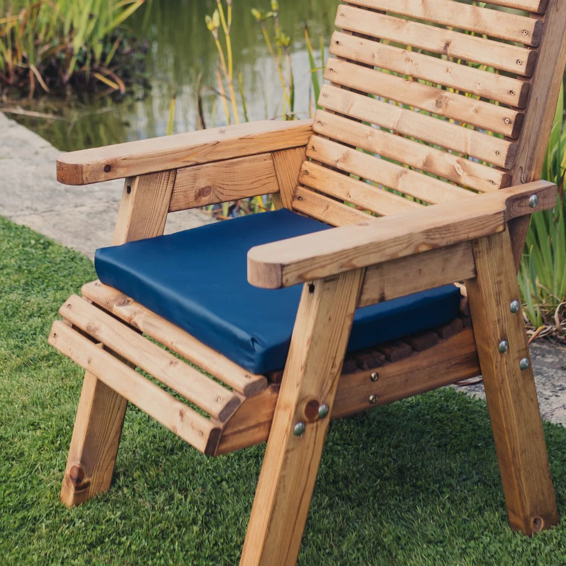 Navy Seat Cushions - Water Resistant