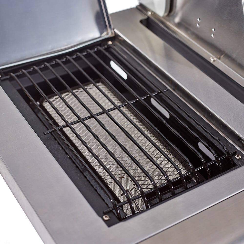 Jupiter 6 Burner Hybrid BBQ with Chopping Board – Stainless Steel
