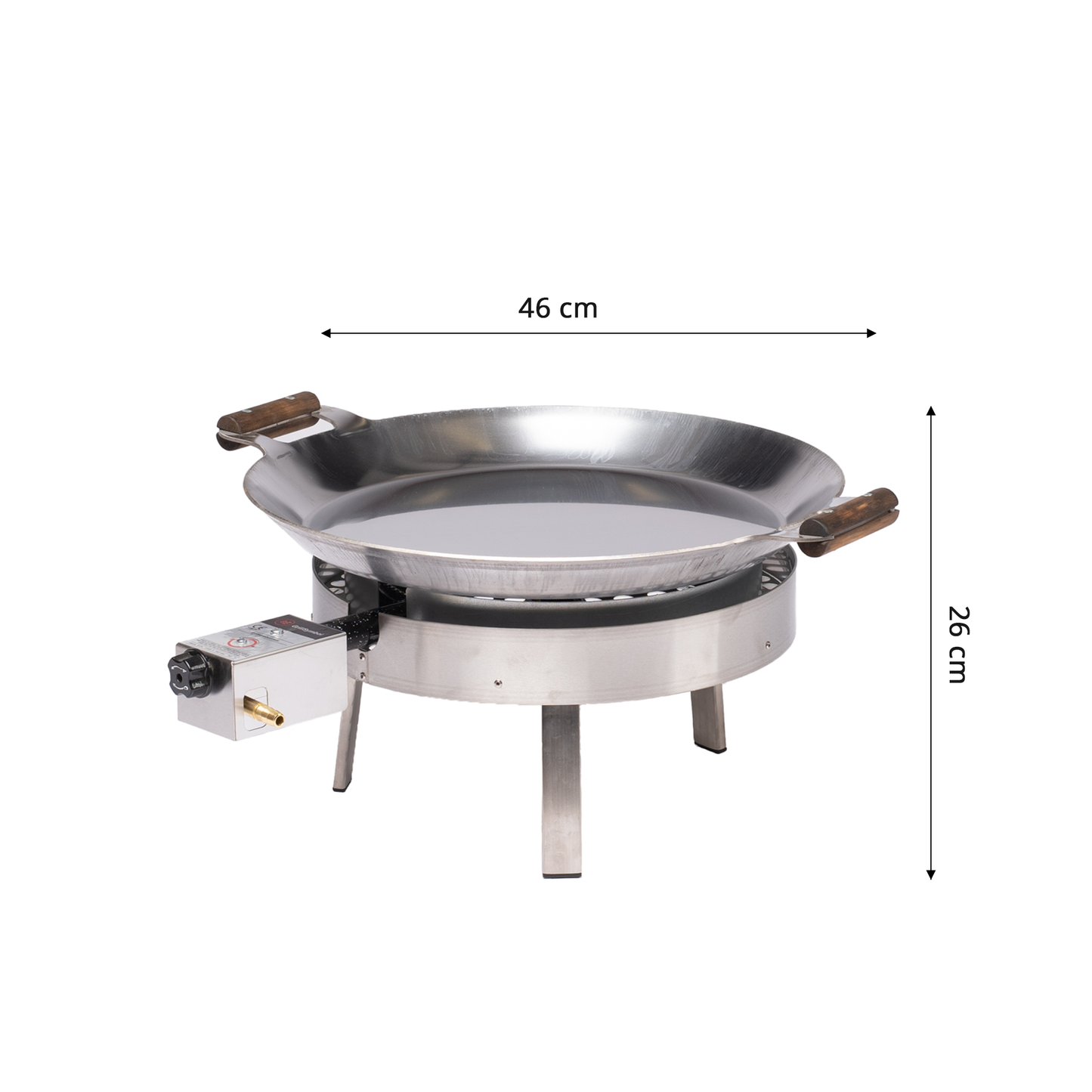 GrillSymbol Paella Cooking Set PRO-460 inox
