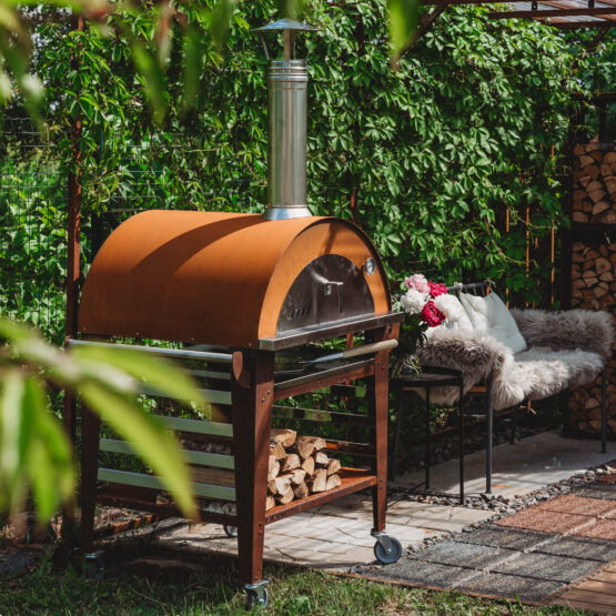 GrillSymbol Wood Fired Pizza Oven with Stand