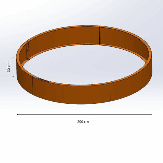 Petteri Wiimaa Retaining wall for Planter/Fire Pit, H30 cm - 200 cm