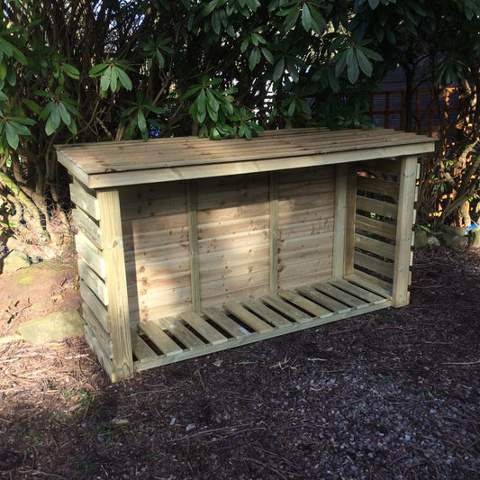 Slatted Log Store 4ft x 5ft