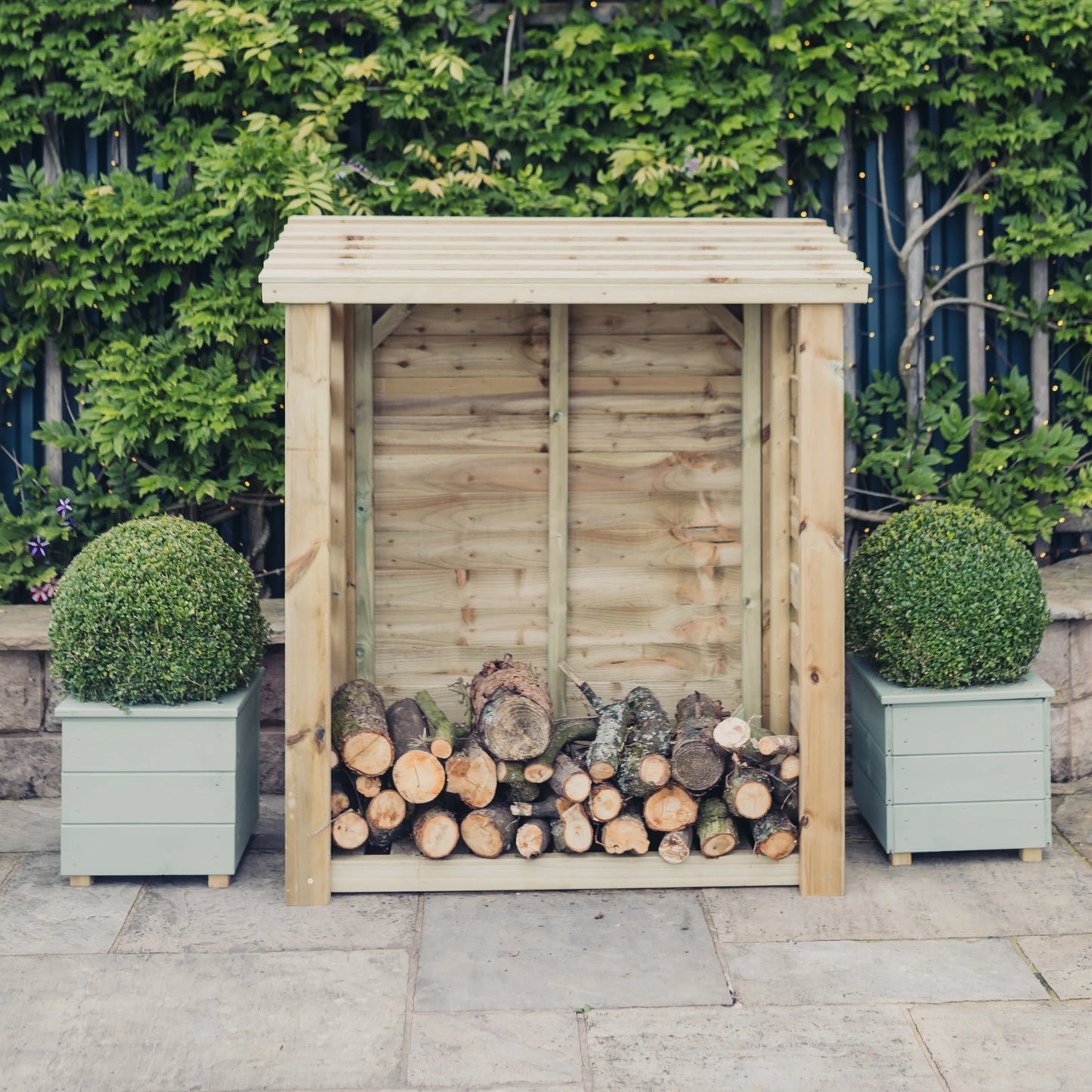Slatted Log Store 5ft x 4ft