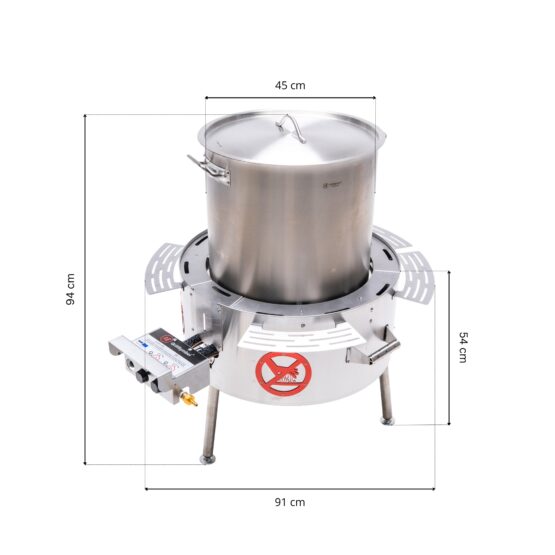 GrillSymbol Soup Station with Gas Burner 70 L