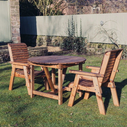Valley 2 Seat Set 2 X Chairs Round Table