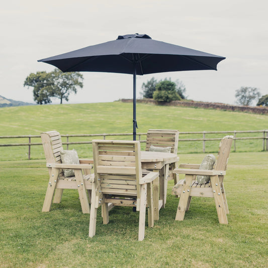 Ergo Round Table Set - 4 Seater