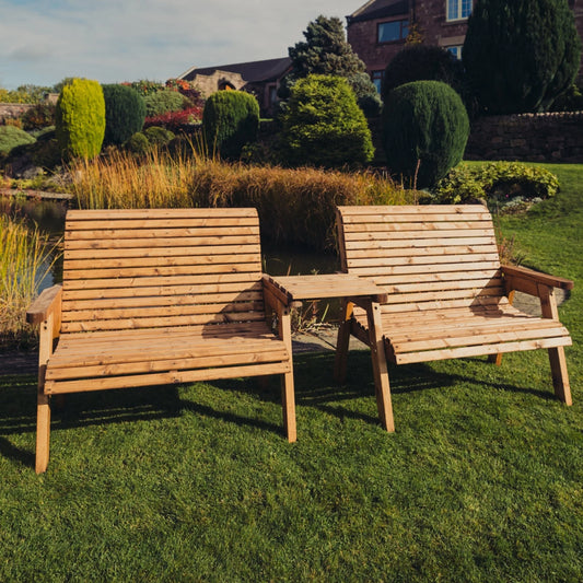 Valley 4 Seat Set 2 X 2 Seat Benches Straight