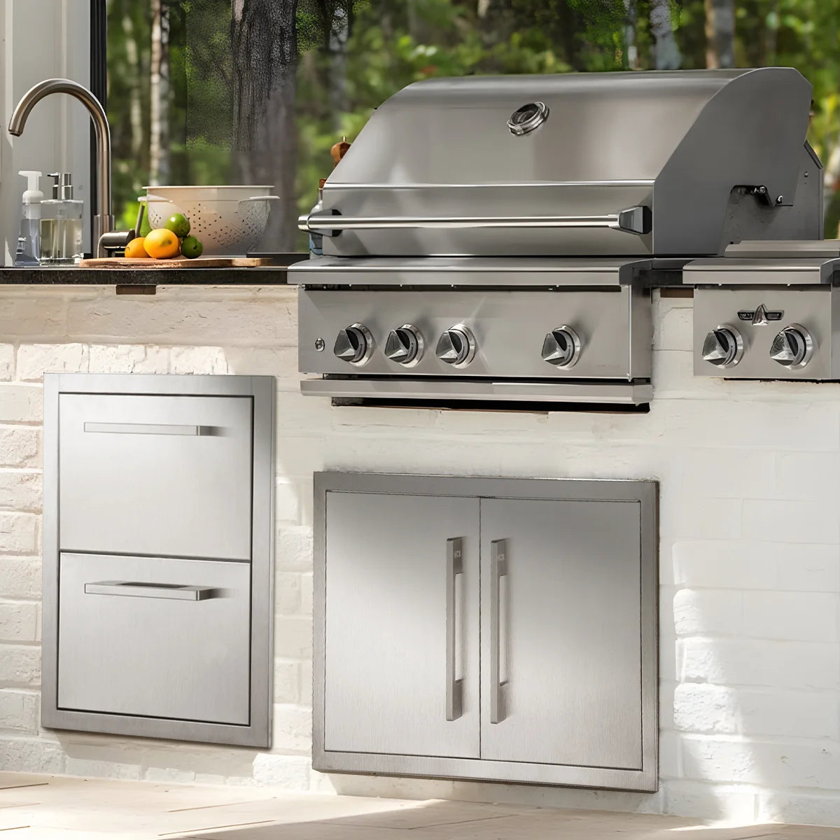 HCK-HW003 Solid Double Access Drawer