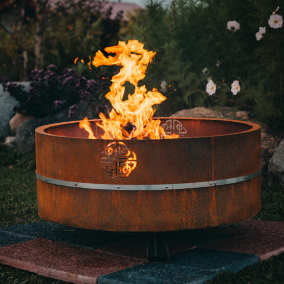 GrillSymbol Corten Steel Fire Pit Lucas - 95 cm