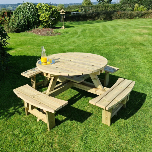 Westwood Round 8 Seat Picnic Table